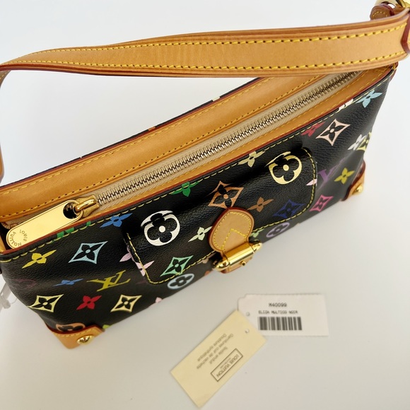Authentic✅Louis Vuitton Eliza Monogram Multicolor Black Noir M40099 Shoulder Bag - Picture 11 of 12